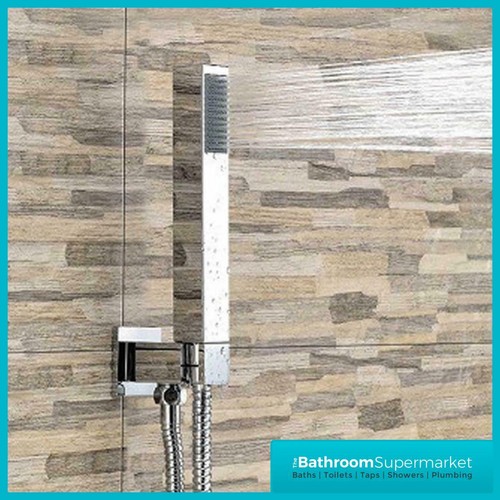 Square chrome shower outlet - square,
