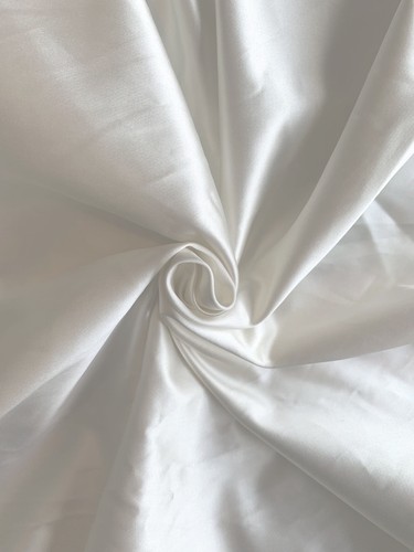 White sateen cotton - , blend
