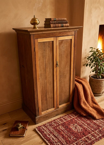 Antique low wardrobe - wardrobe, cottage