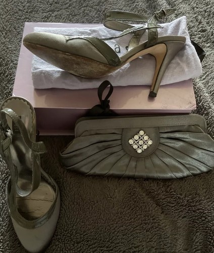 Coast grey satin - grey, shoes