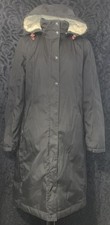LADIES SIZE 12 BLACK WATERPROOF BREATHABLE RAINCOAT SEASALT FLEECE LINED