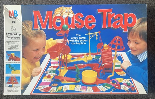 Vintage mouse trap board - mouse, game