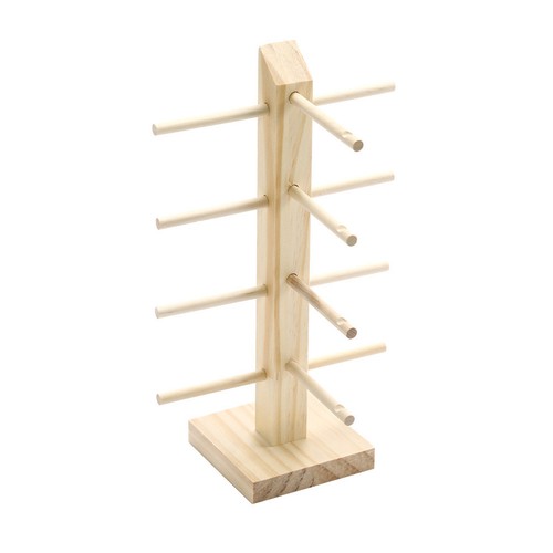 Wooden sunglasses display rack - wooden,