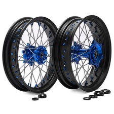 17"x3.5/4.25 Supermoto Wheels Set For Yamaha WR 450 F 12 13-18 WR 250 F 15 16-19