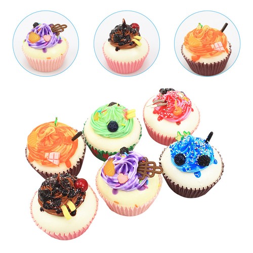 Pcs soft fake cupcake - 6,