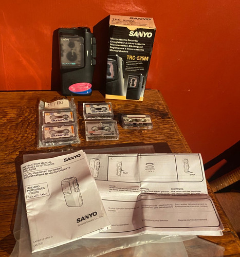 Sanyo trc 525m microcassette - sanyo,