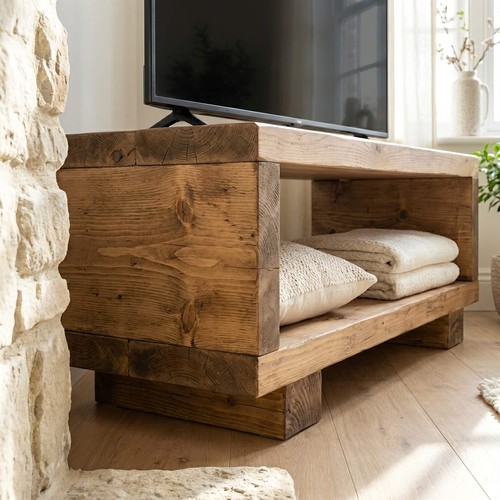 Torie solid wood chunky - wood, tv