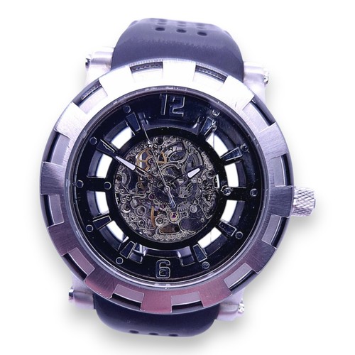 Stuhrling men skeleton watch - men's,
