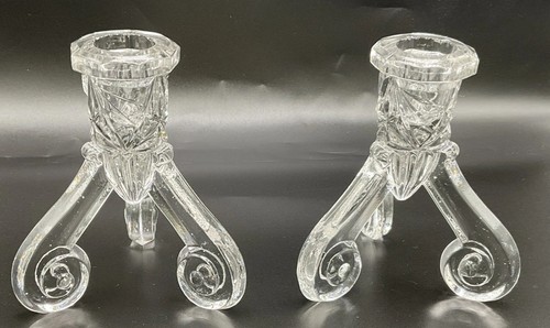 Pair decorative crystal - a,