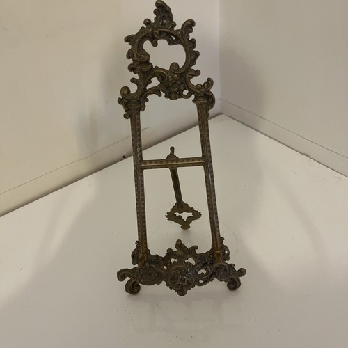 Brass easel picture stand - brass,