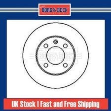 2x Brake Discs Vented For VW