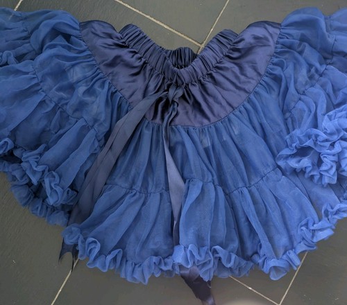 Blue multi layered tulle - blue,