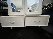 Vintage french style solid wood mirrored wardrobe