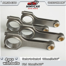 H-Beam Connecting Rods for Vauxhall Opel C20LET Z20LET C20XE 2.0L Forged 4340