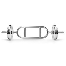 Chrome Tricep Weight Bar 34″ Curved Chrome Tricep Barbell for Strength Training