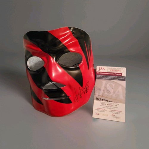 Kane autographed replica - kane, mask