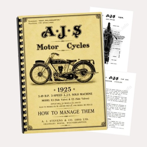 1925 ajs hp motorcycle - 1925, 3.49