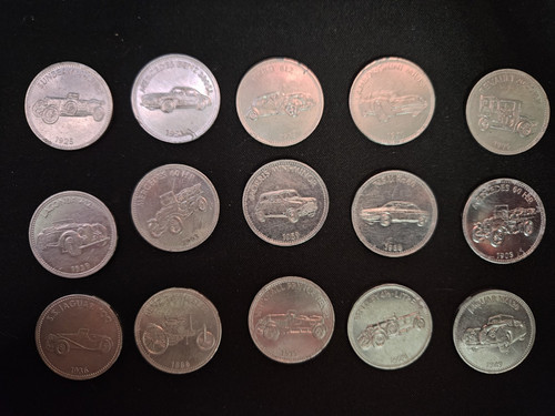 Shell oil coin collection - 15,