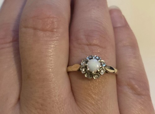 9ct gold ring - , set