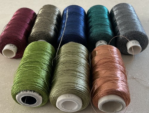 Metallic embroidery threads - metallic,