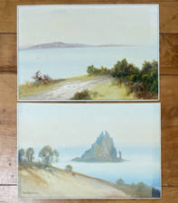 2 Reginald Daniel Sherrin; Original Signed Paintings - Torbay, Devon Coast, Sea