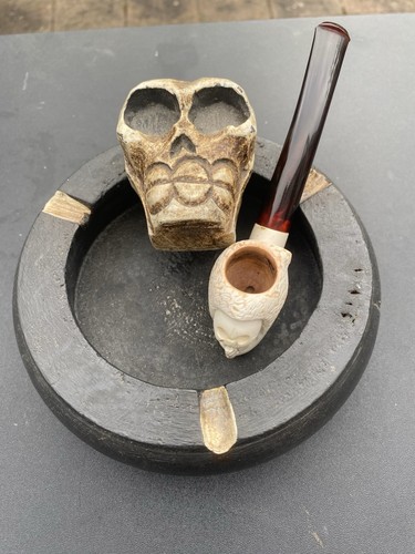 Vintage meerschaum skull - vintage,
