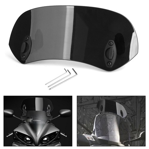 Adjustable clip windshield - on,
