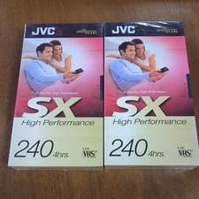 2 x JVC VHS SX - Blank Video