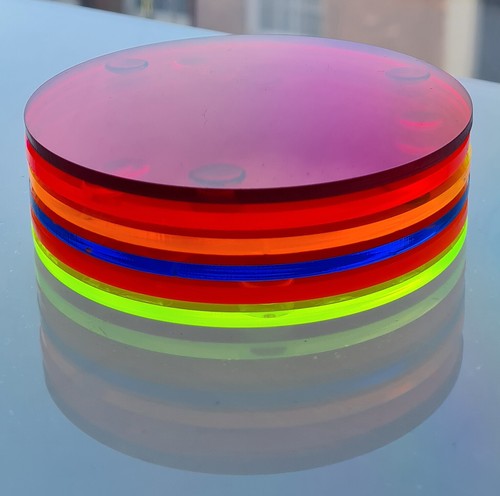 Round acrylic coasters coffee - round,