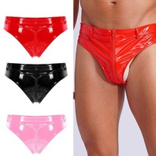 UK Men's Patent Leather Briefs