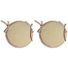 Round Chair Seat Pads, 2 Pcs Circular Waterproof Chair Cushions for Indoor4919