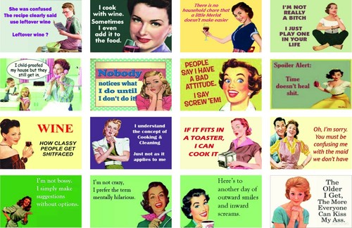 Retro fridge magnet cheeky - retro,