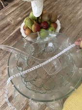 Vintage Punch Bowl with 12