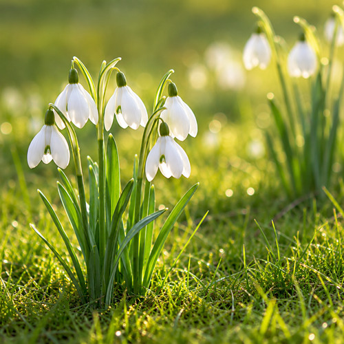 Snowdrop bulbs galanthus - snowdrop,