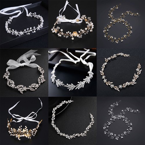 Bride crystal headband bridal - crystal,
