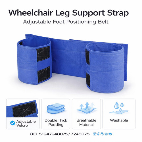 Wheelchair leg straps - wheelchair,