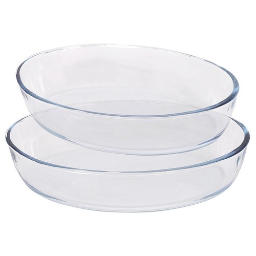 Oval glass oven - glass,