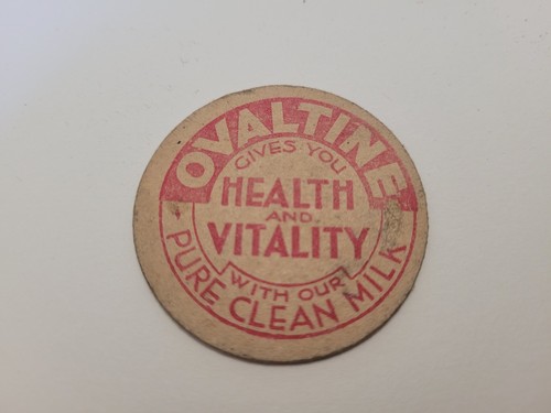 Vintage ovaltine milk bottle - ovaltine,