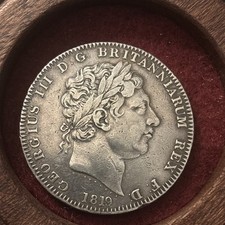 King George 111 Sterling Silver Crown 1818 Lovely Coin