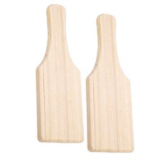  2PCS Wooden Pottery Board Wood Clay Sculpture Tools Pottery Carving Tool