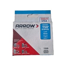Arrow Staples T50 1/4" 6mm,Box