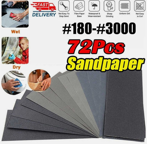 72pcs sandpaper sand paper - sand,