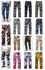BACKBONE Mens Military Army Tactical BDU Pants Casual Outdoor Camo Cargo Pants