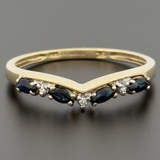 9ct Yellow Gold Sapphire &