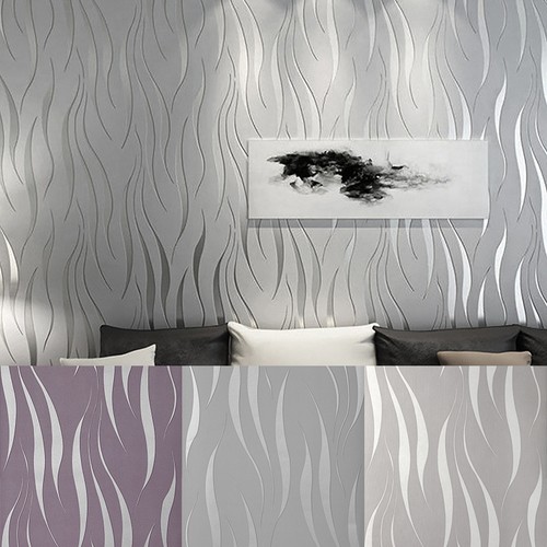 Damask wave stripes - 3d,