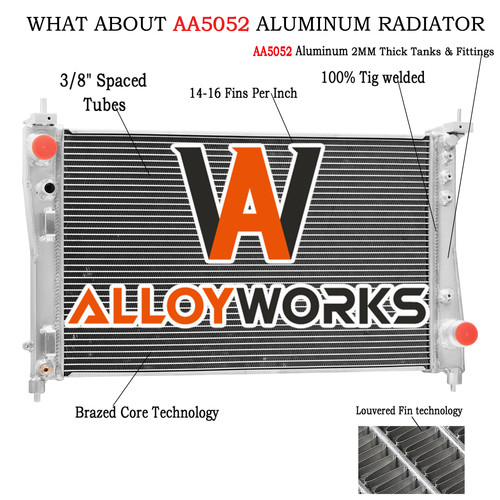 Rows 40mm aluminium radiator - 2,