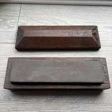Vintage sharpening stone oak
