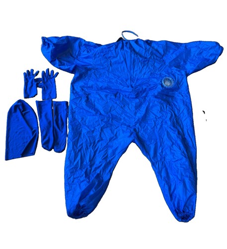 Adult inflatable blue man - man, full