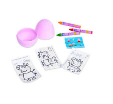 PEPPA PIG SURPRISE EGGS x6 EASTER HUNT PARTY BAG FILLER Stickers Crayons Picture