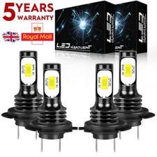 4x H7 LED Headlight Replace Xenon Hi/Low Kit Bulbs Beam 6000K Canbus Error Free